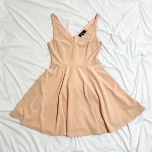 Lulu's Peach Nude Mini Dress
